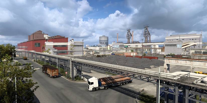 ETS 2 - driving under bridge