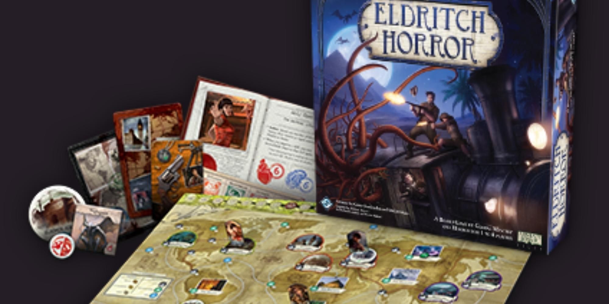 board game contents in Eldritch Horror