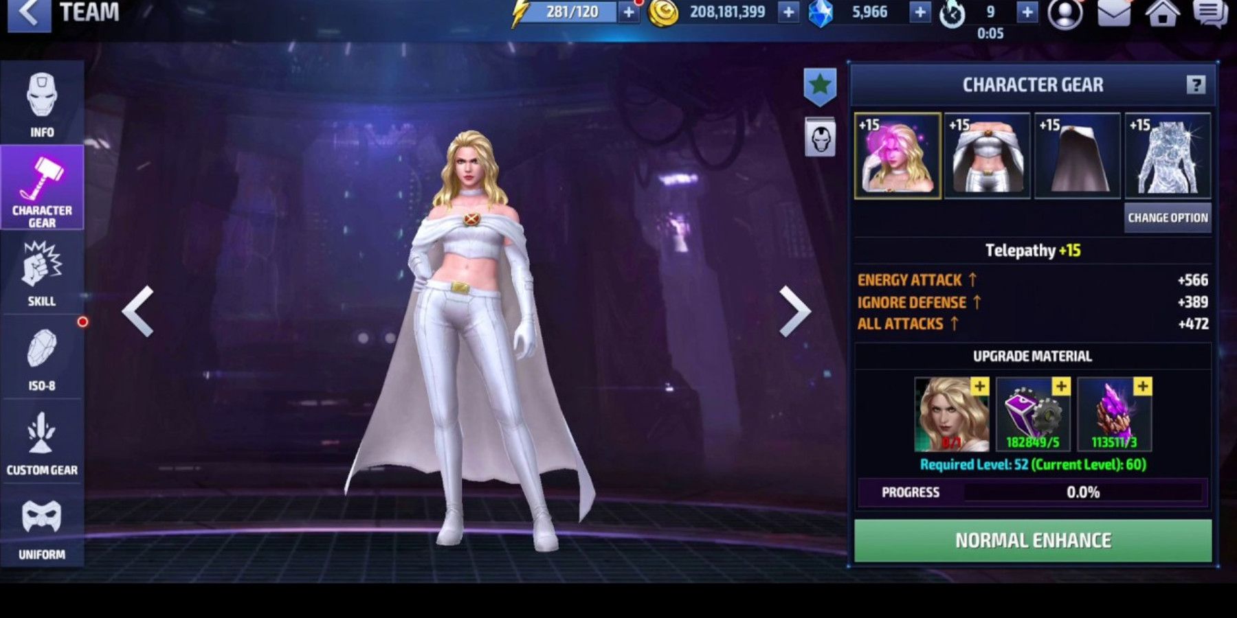 Emma Frost from Marvel Future Fight