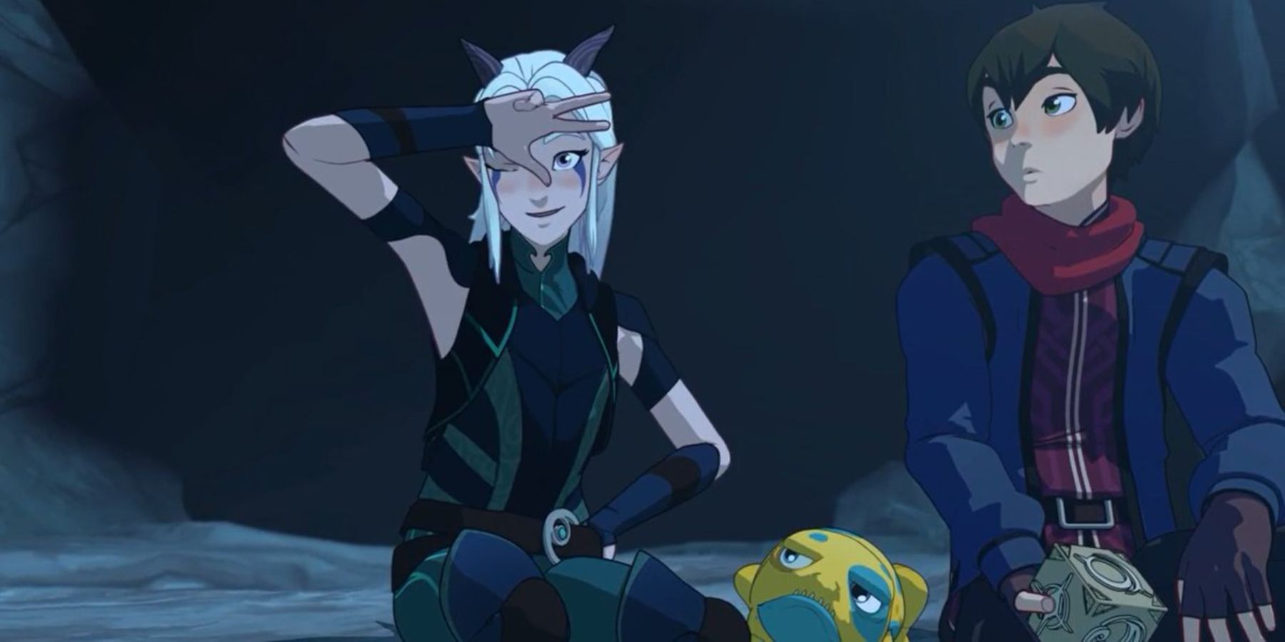 Rayla explaining how her Moonshadow Powers work in The Dragon Prince