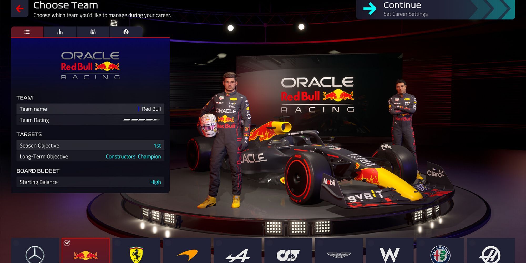 F1 Manager 2022 - Team Choice