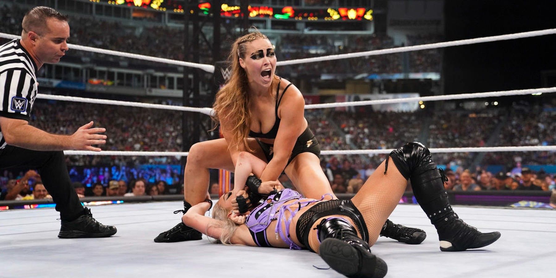 Ronda Rousey and Liv Morgan SmackDown Women's Championship match at SummerSlam 2022