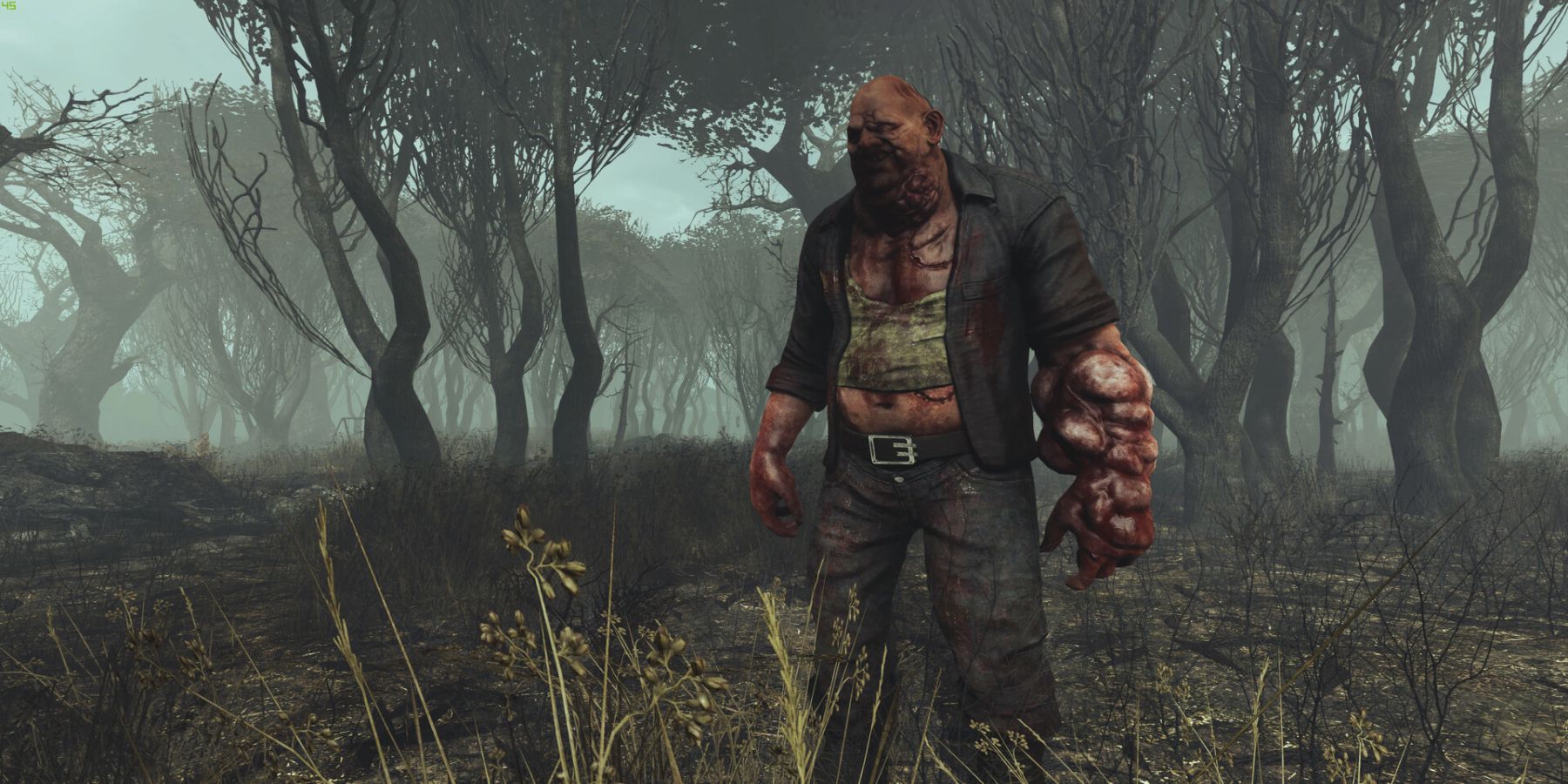 Swampfolk Bruiser standing in the swamps of Point Lookout