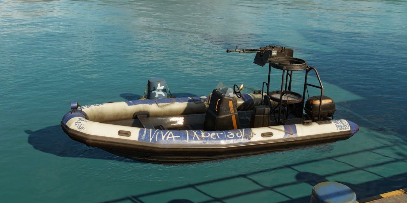 Far Cry 6 Salacia RHIB Z-600 boat with turret
