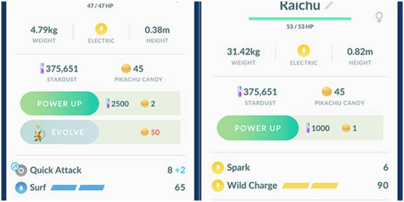 Fast vs Charged Moves Pokemon GO