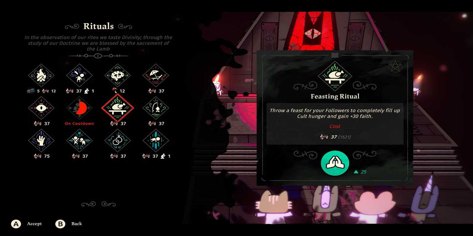 Ascend Follower Ritual The Best Sins Doctrines In Cult Of The Lamb