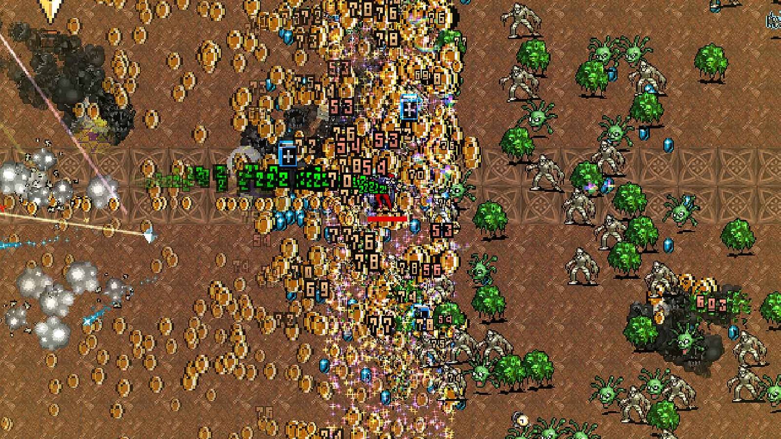 Big Trouser Gold Rush in the Inlaid Library in Vampire Survivors