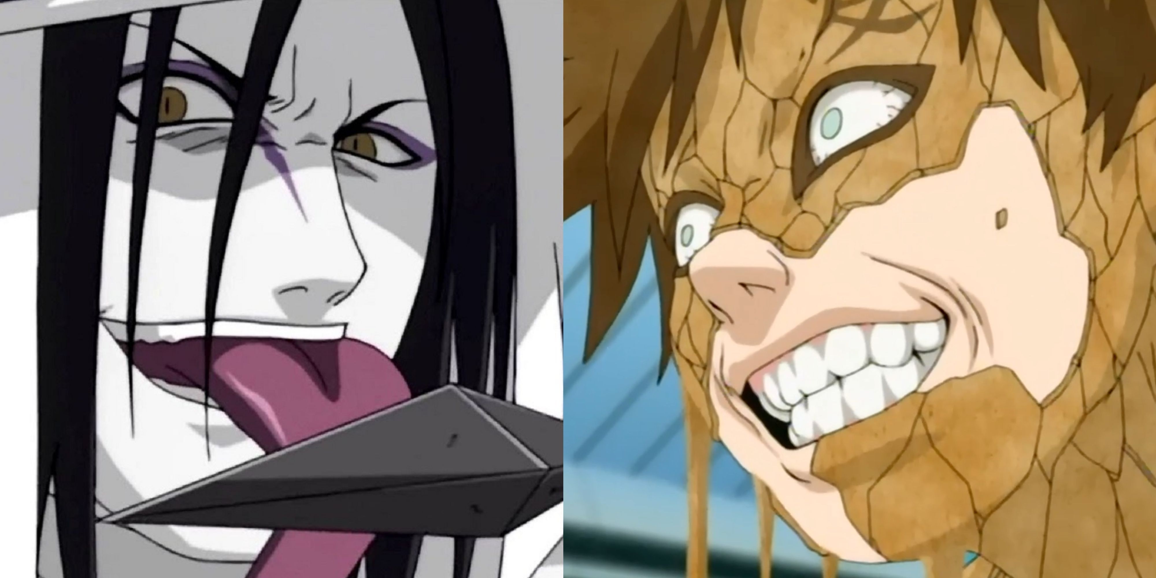 Featured Scariest Naruto Characters Gaara Orochimaru