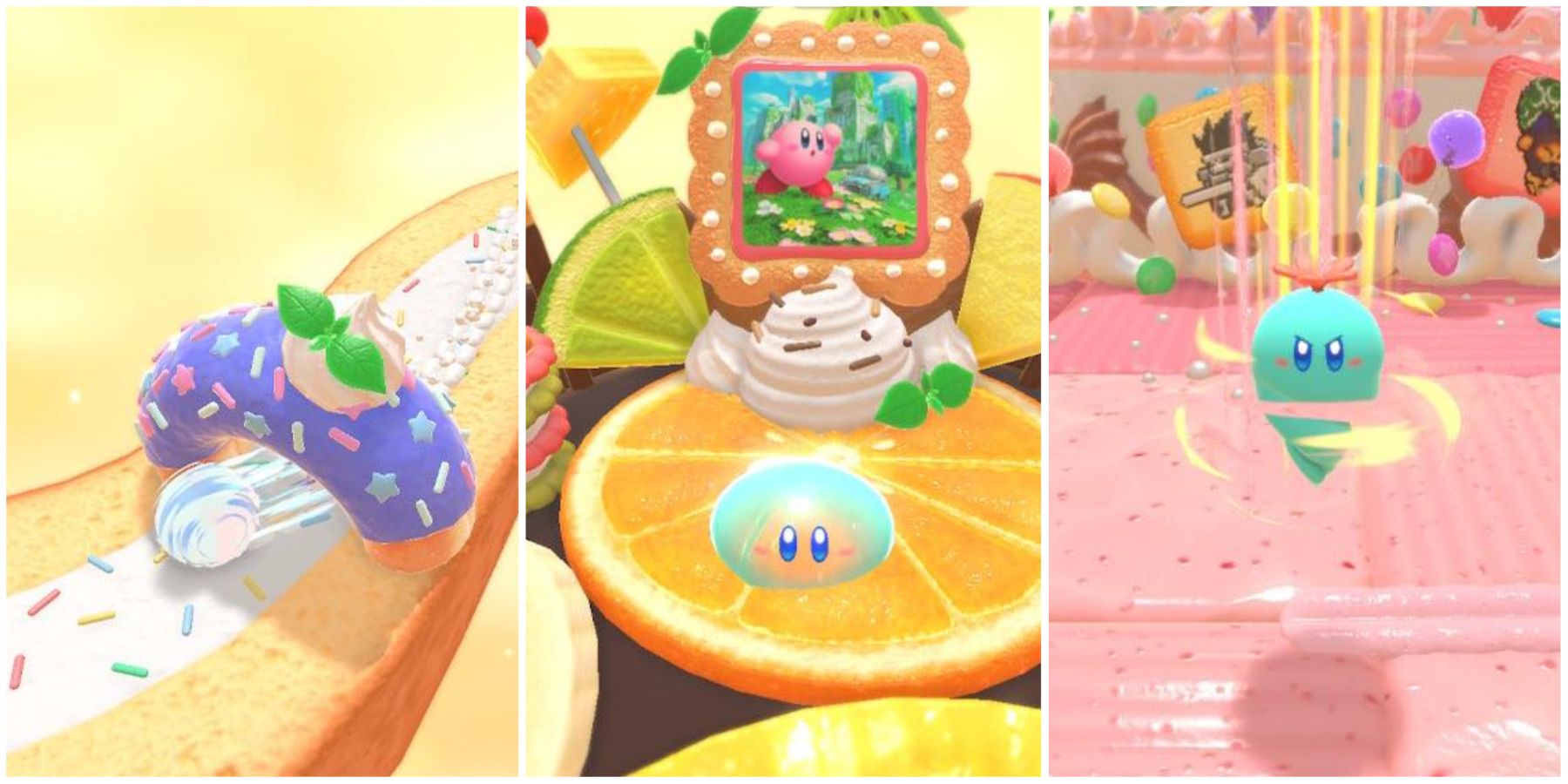 Избранное изображение рейтинговых способностей копирования Kirby's Dream Buffet