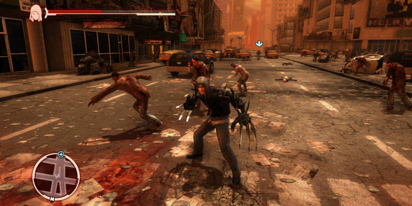 Fighting enemies in Prototype