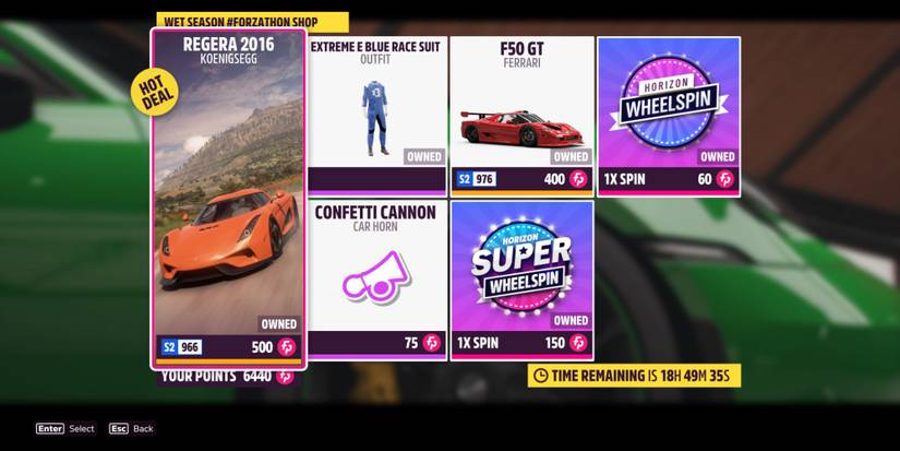 Forza Horizon 5 Forzathon Shop