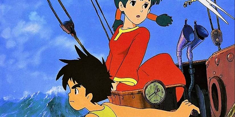 Future Boy Conan in a ship with Lana