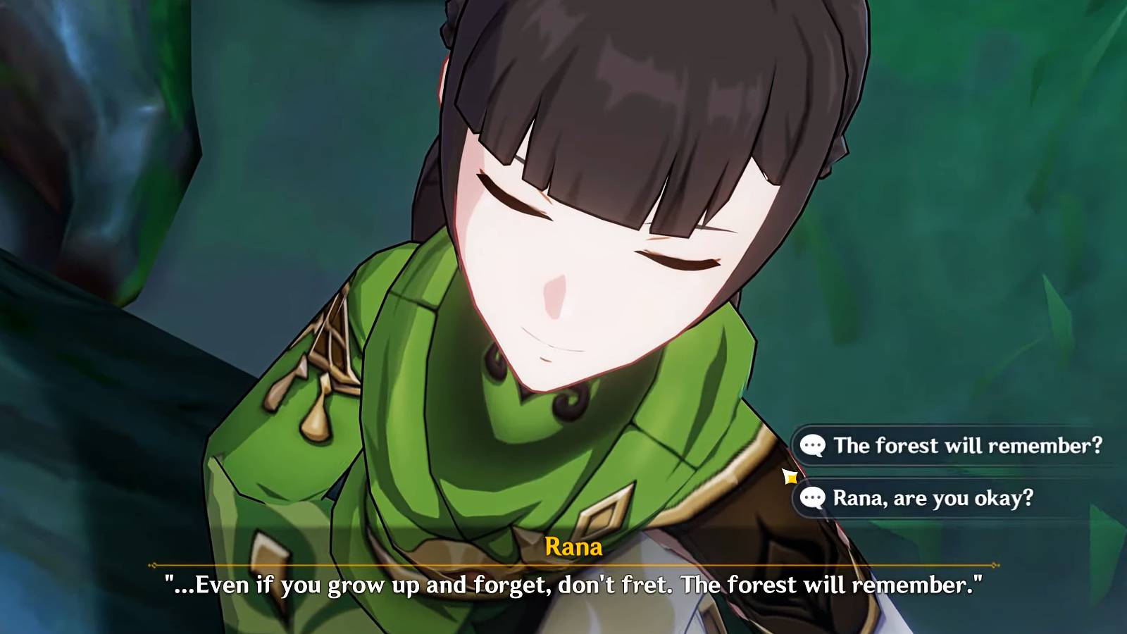 Genshin Impact sumeru rana dialogue