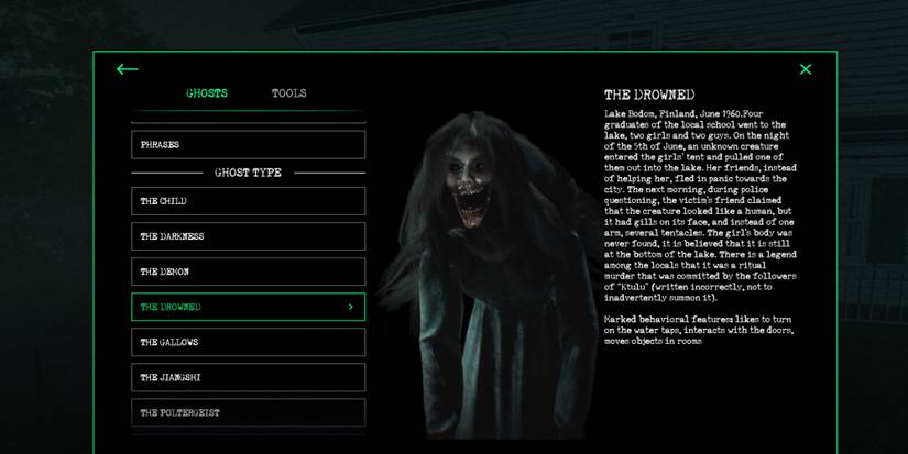 Ghostwatchers - The Drowned entry