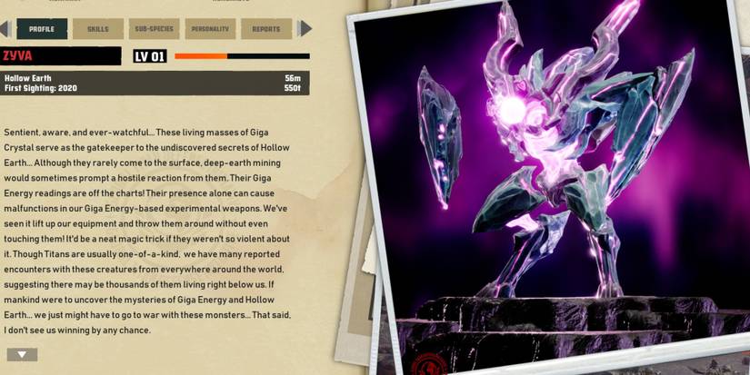 GigaBash Zyva is a massive beast who can command gravity