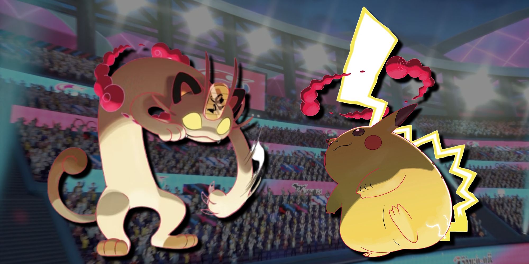 Gigantamax Meowth Gigantamax Pikachu Battle