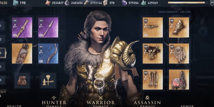 Greek Heroes Set selected in the inventory