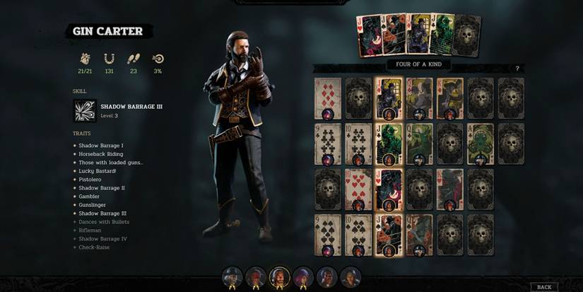 Hard West 2's Card System is used to unlock powerful character Traits