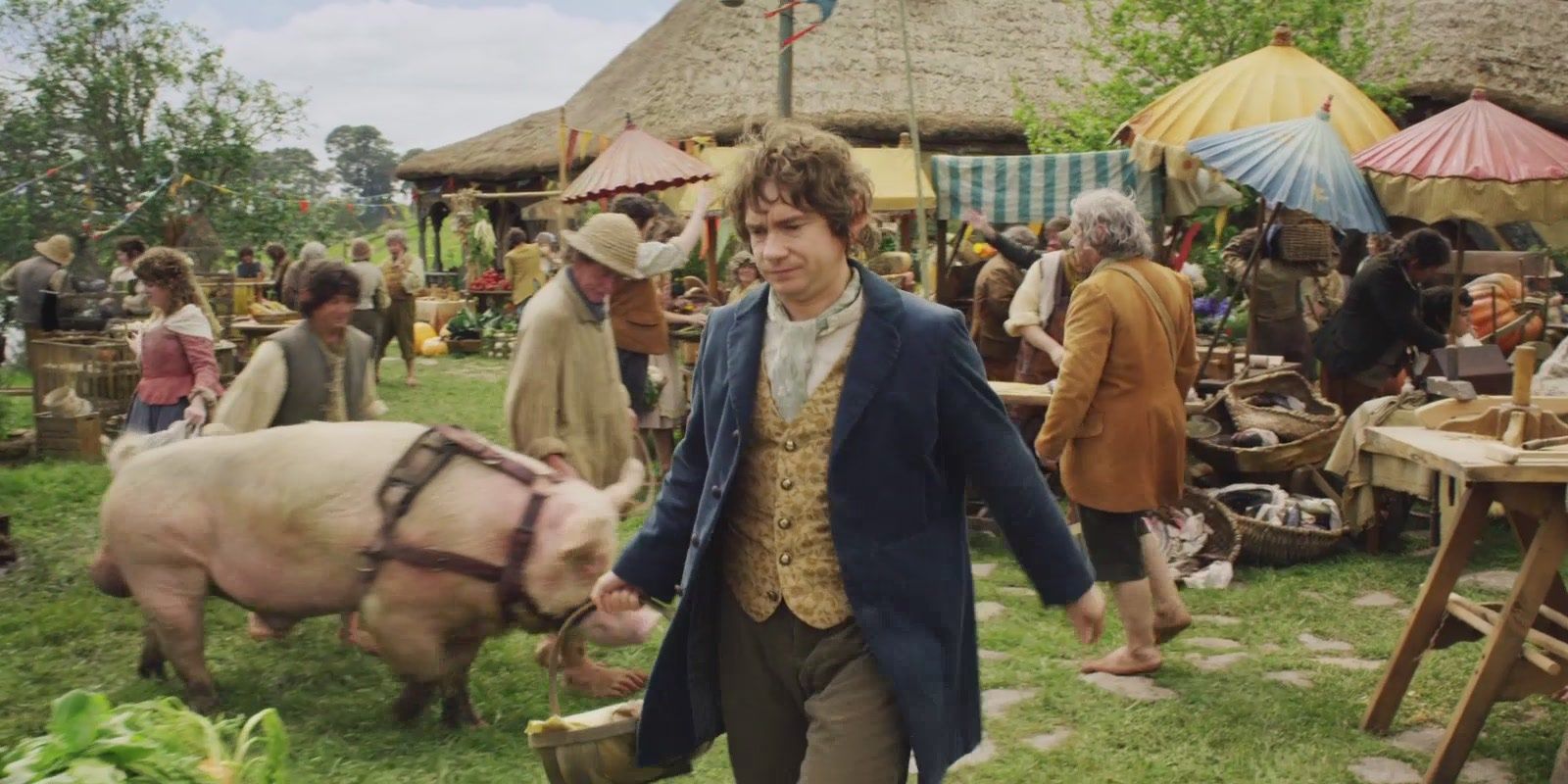 Hobbiton in The Hobbit: An Unexpected Journey