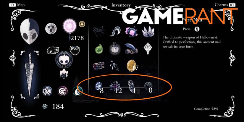 Hollow Knight inventory