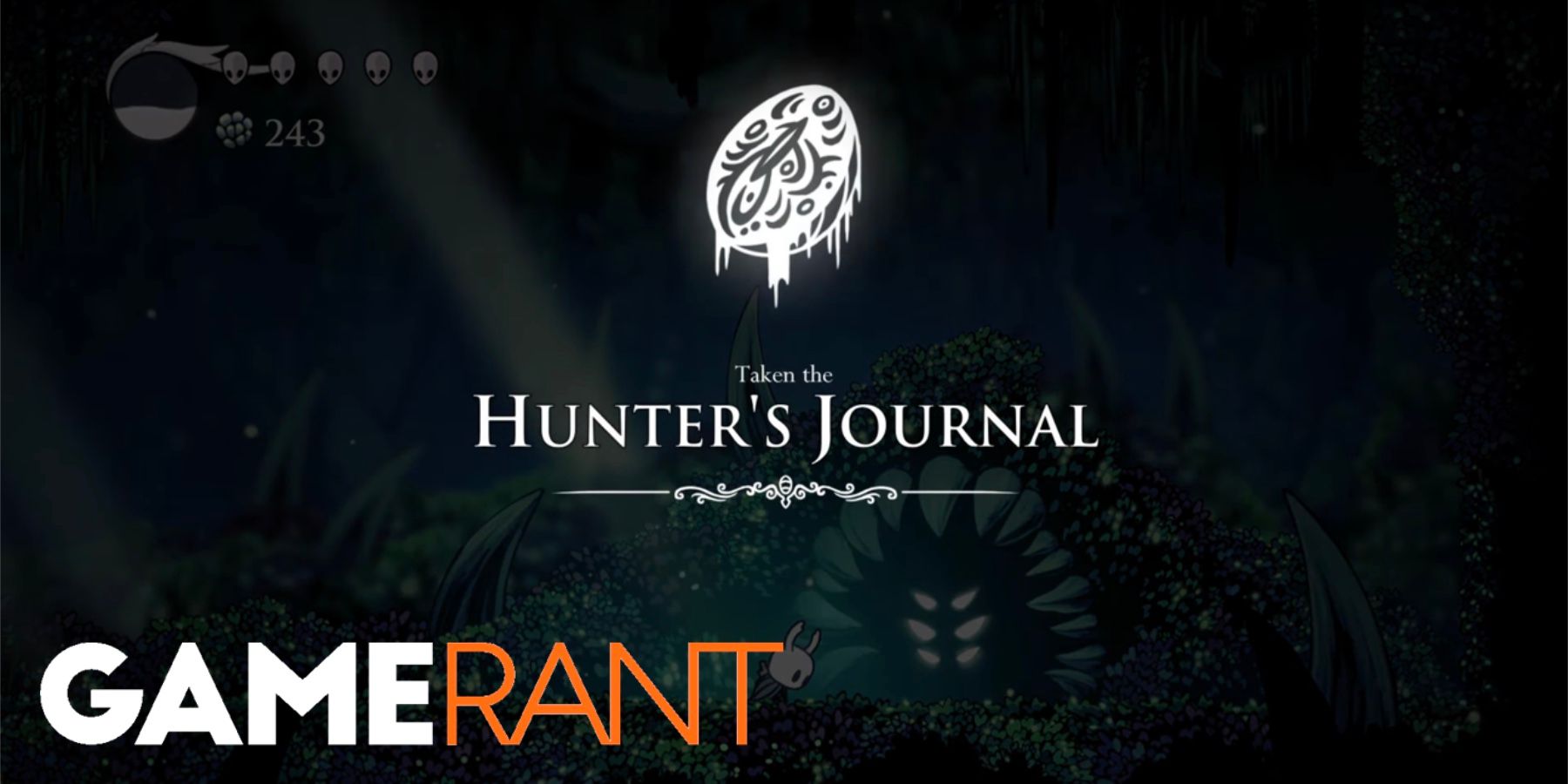 Hollow Knight receiving the Journal