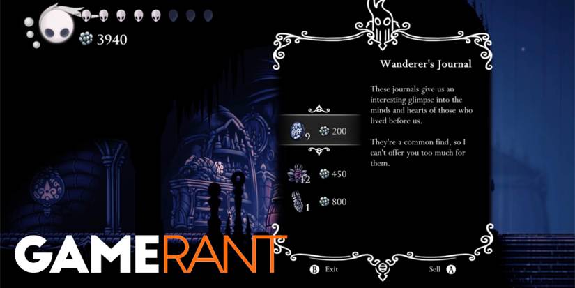 Hollow Knight selling relics