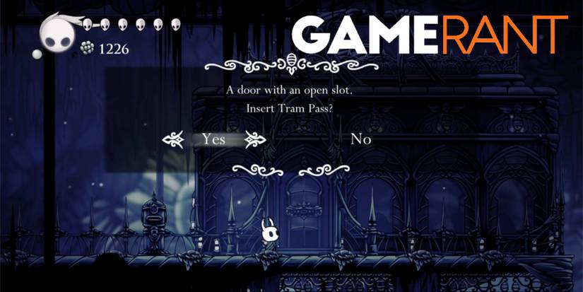 Hollow Knight using the Tram Pass