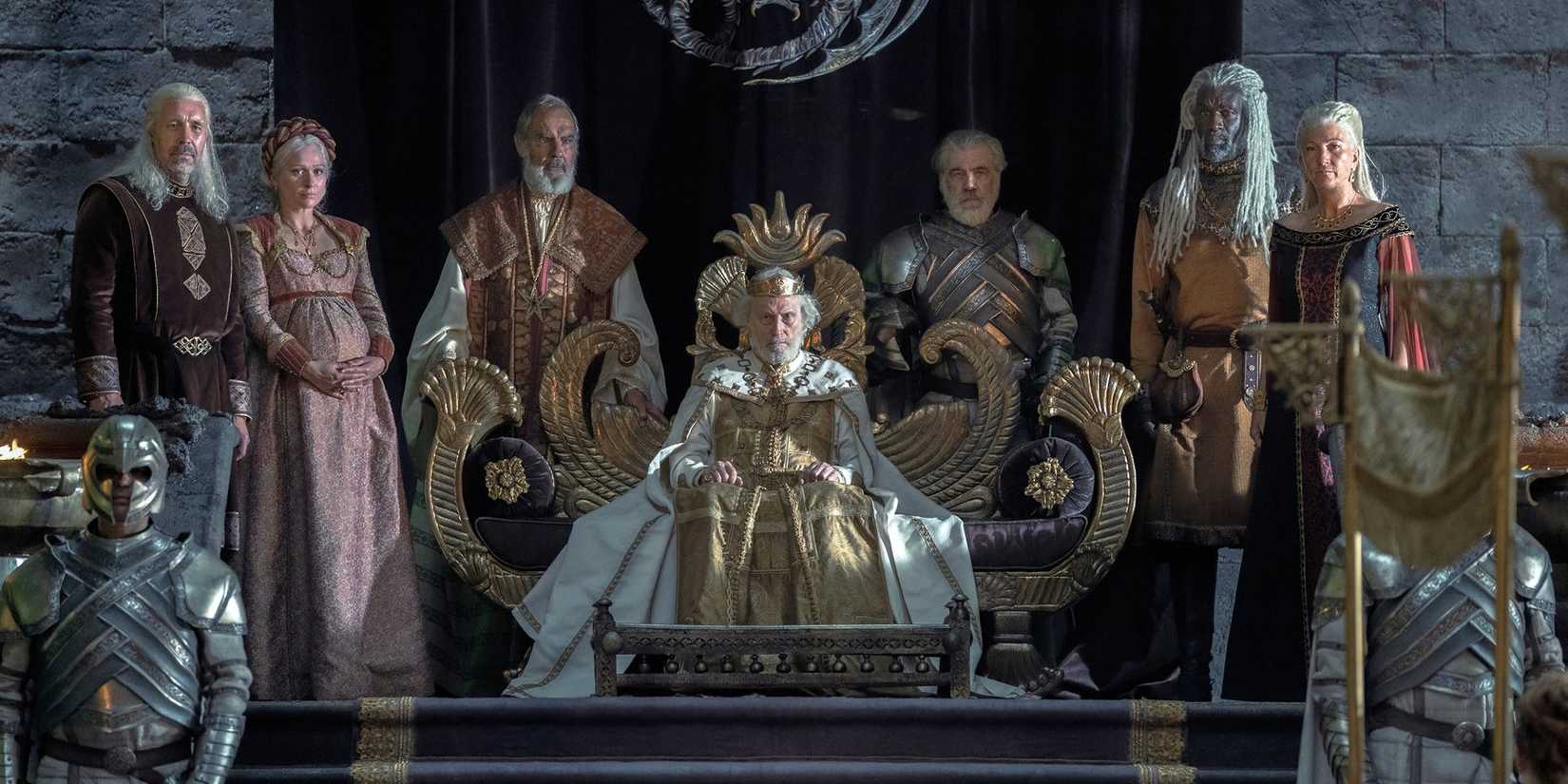House Targaryen at the Great Council in House of the Dragon. 