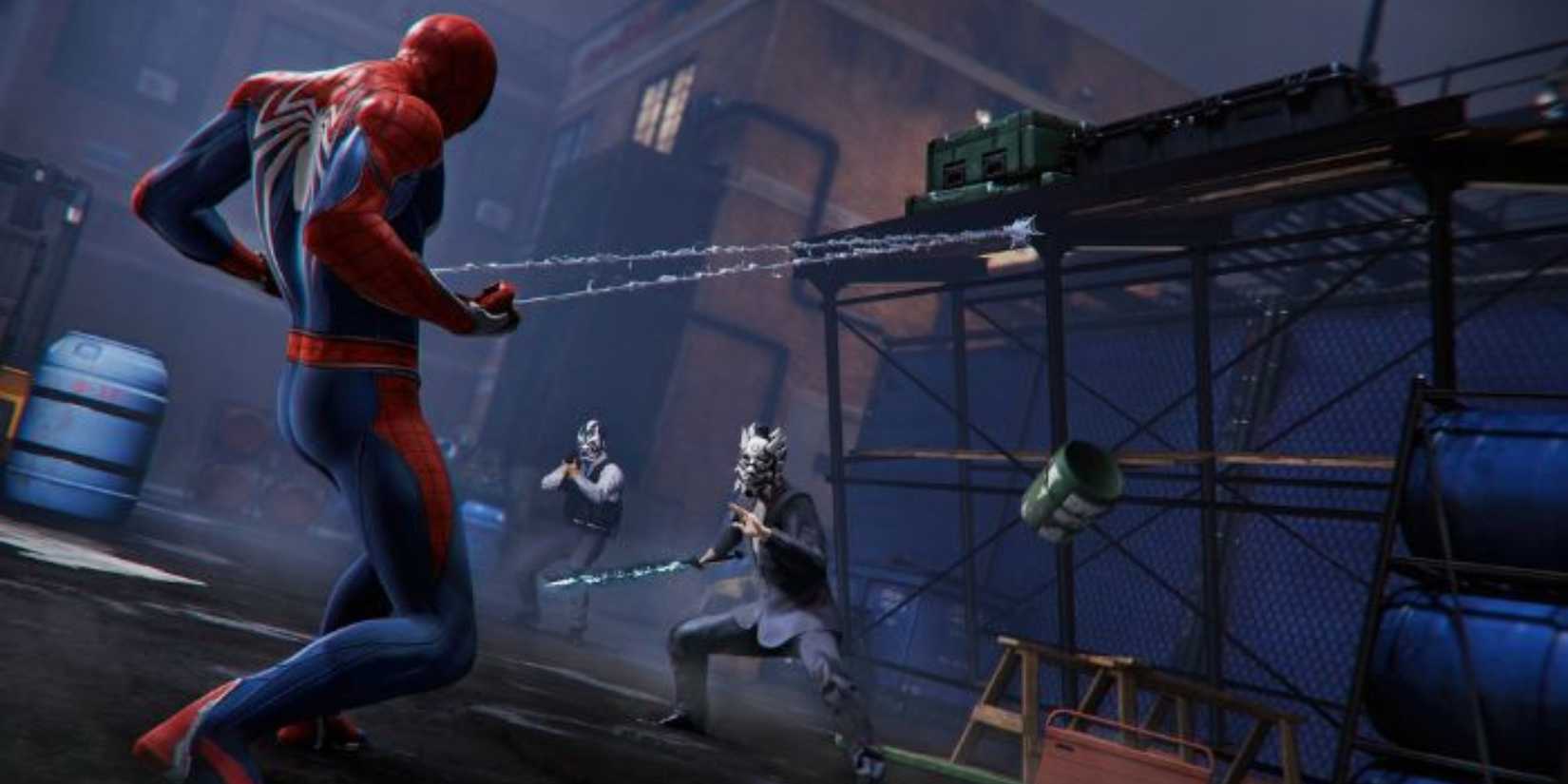 Infiltrating an enemy base in Marvel's Spider-Man