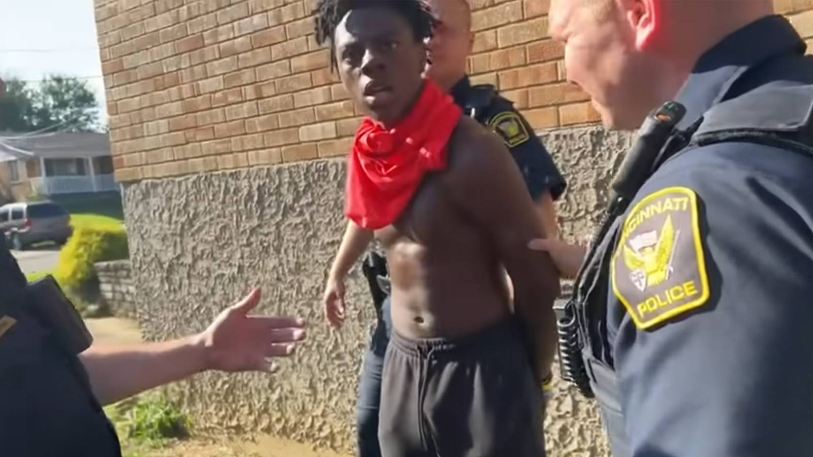 IShowSpeed handcuffed on stream