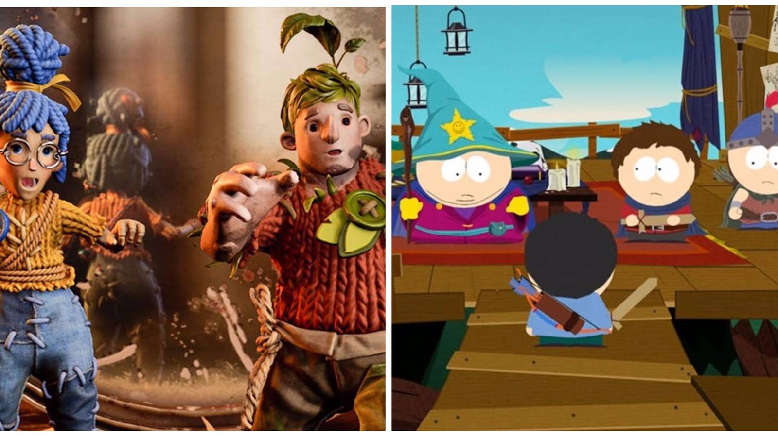 It takes two and stick of truth split image