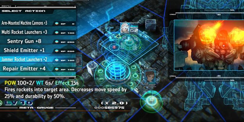 Jammer Rocket Launchers in the select menu