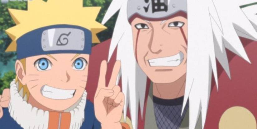 Jiraiya with Naruto