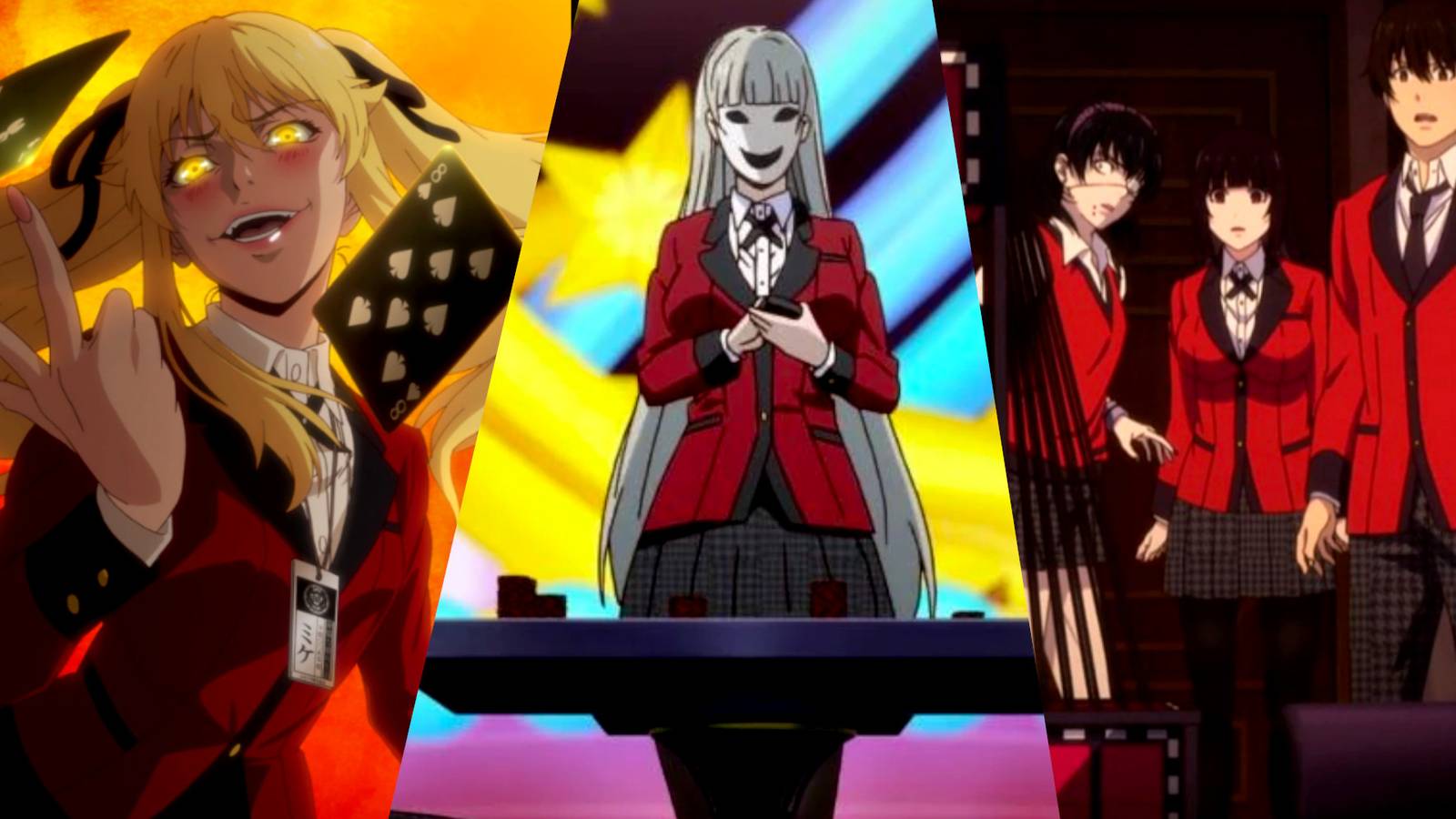 Kakegurui Best Games Mary, Kirari, Midari, Yumeko and Suzui