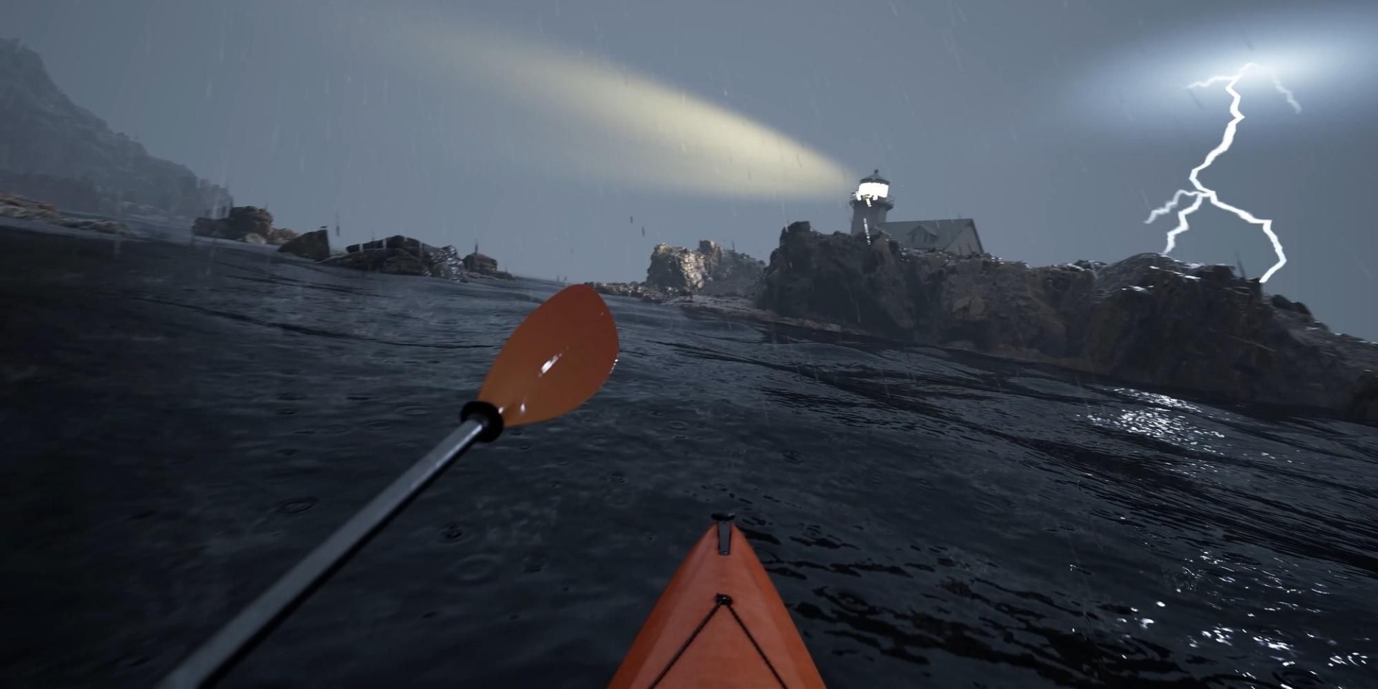 Lighthouse in Kayak VR Mirage