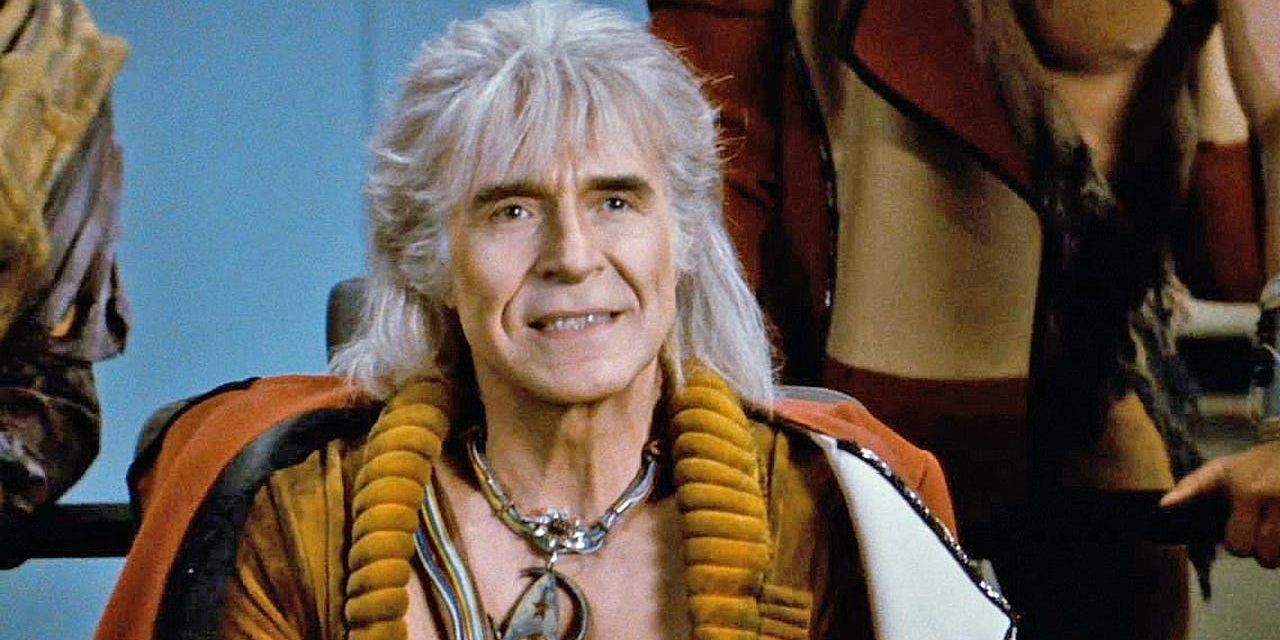 Khan smiling in Star Trek II The Wrath of Khan