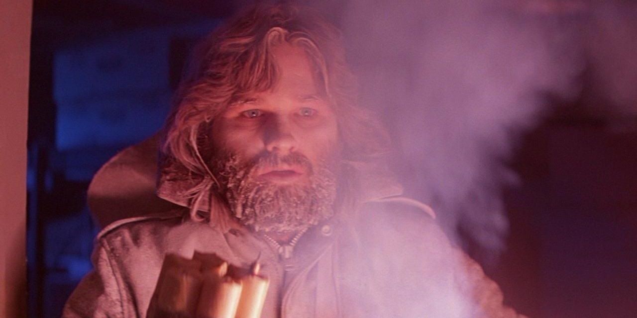 Kurt Russell in an Arctic outpost in The Thing