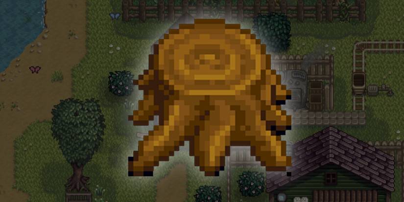 Large Stump in Stardew Valley