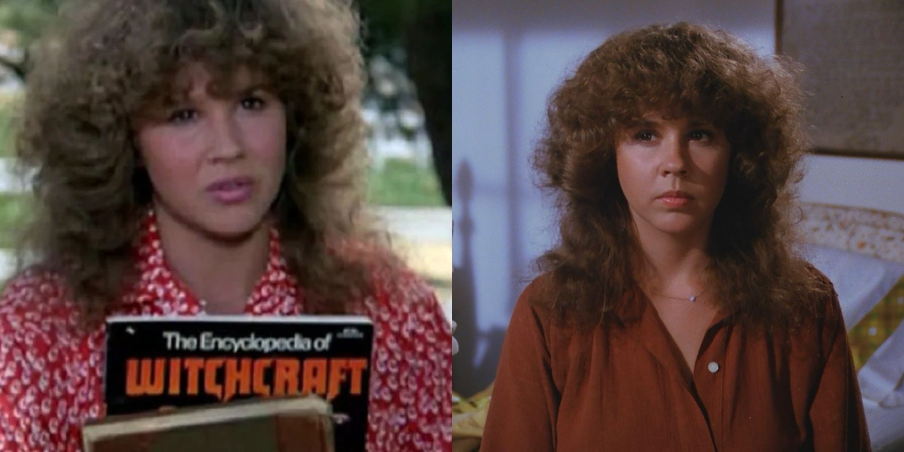 Split image of Linda Blair in Summer of Fear