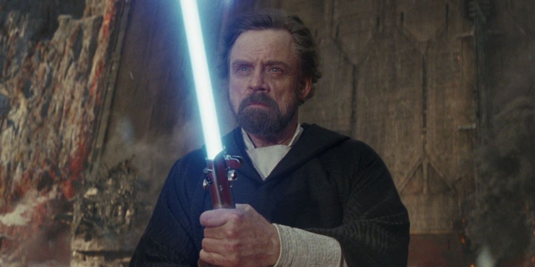Luke Skywalker on Crait in Star Wars The Last Jedi