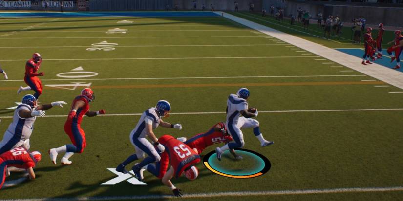 Madden NFL 23 Jumping Over A Tackler