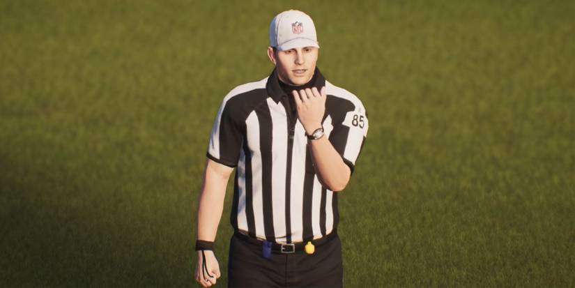 Madden NFL 23 Official Calling A Facemask Penalty