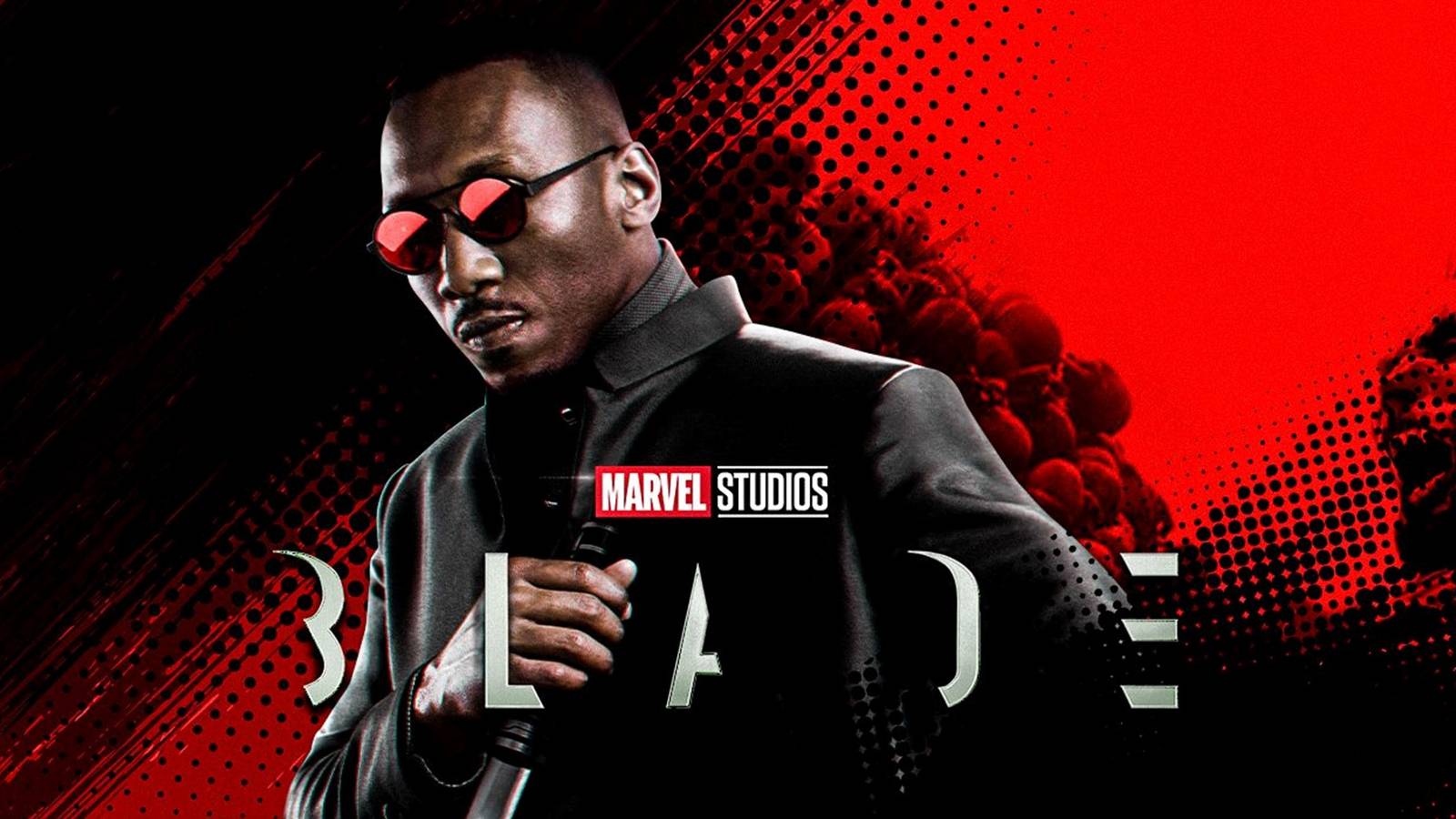 Mahershala Ali with the Blade logo