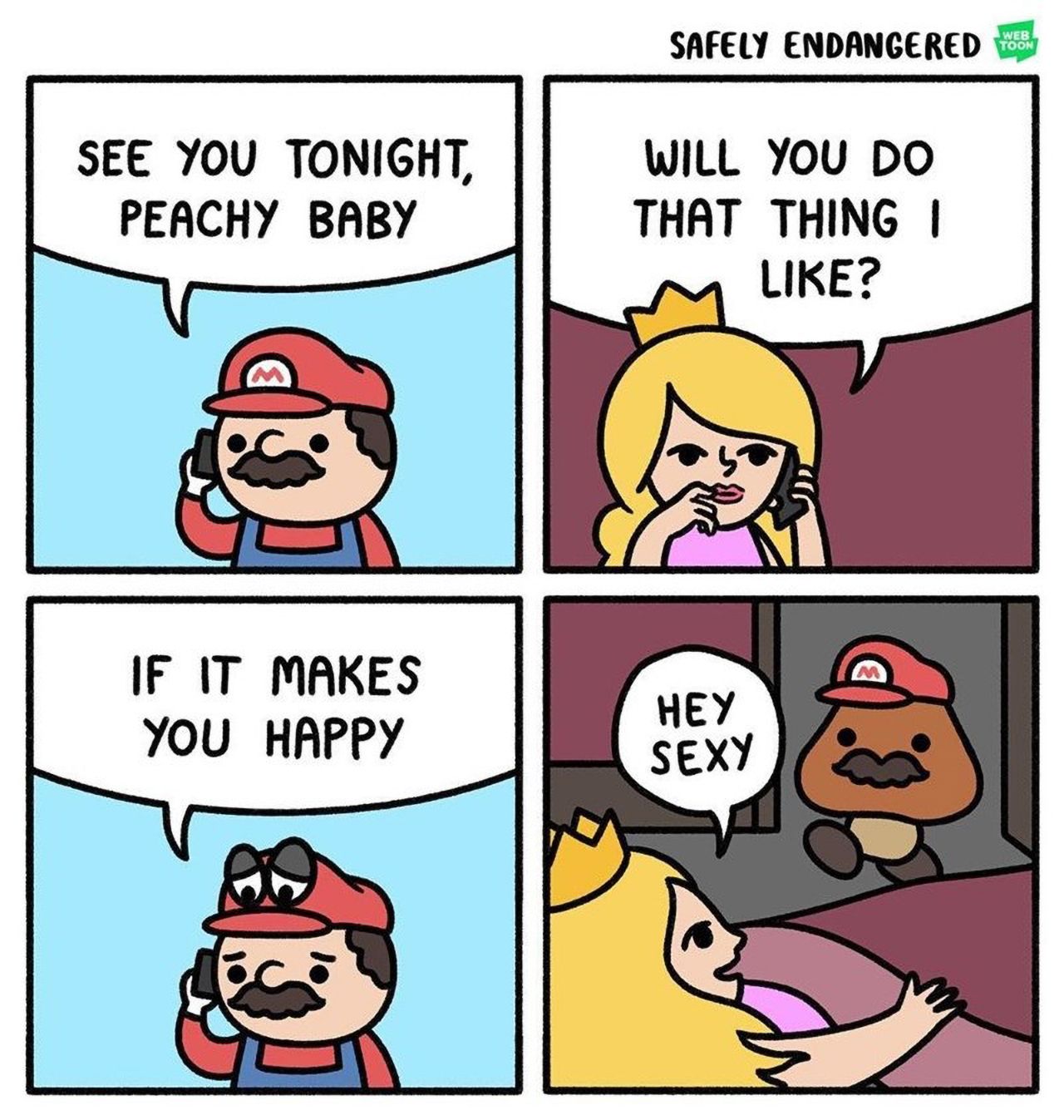 Mario Peach - Bed Time Stories