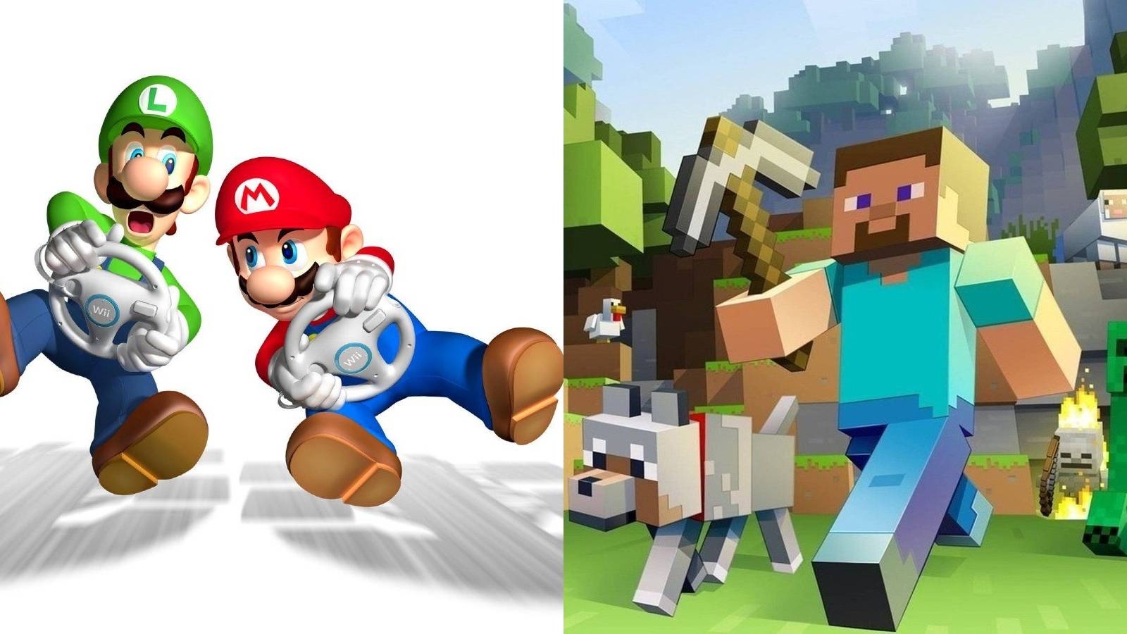 Minecraft Fan Creates Mushroom Gorge From Mario Kart Wii