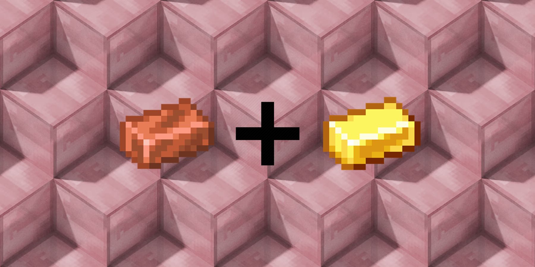 Combining copper and gold in Minecraft