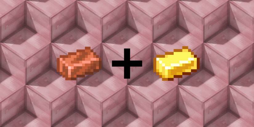 Combining copper and gold in Minecraft