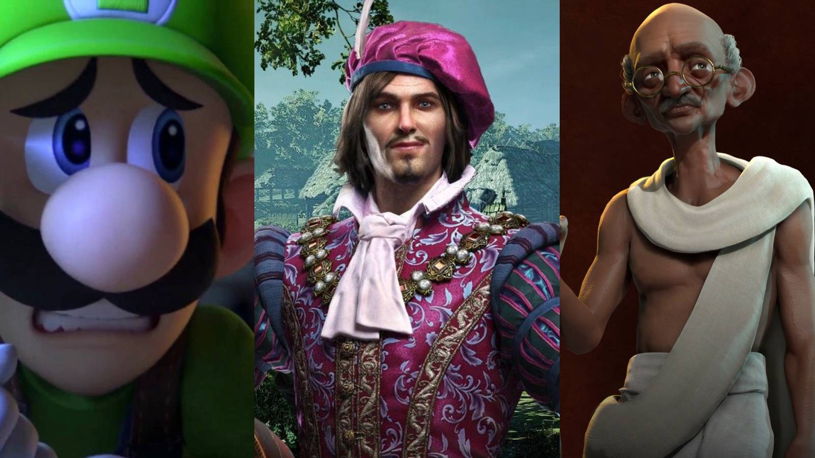 Most Iconic Pacifists Luigi Dandelion Gandhi