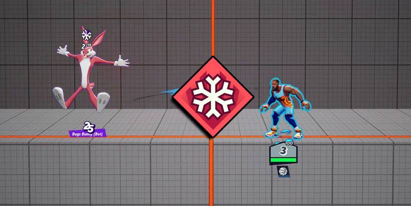 Multiversus - Lebron Applying Ice Stacks Wtih A Pass And Ice To Beat You Perk PNG On Top