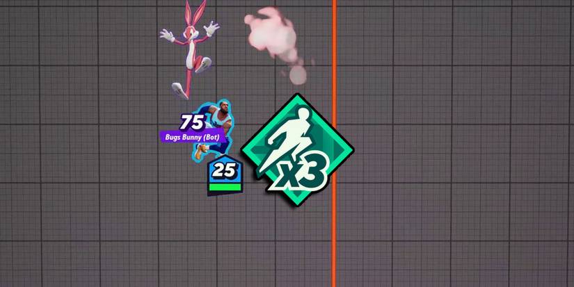 Multiversus - Lebron Using Triple Jump To Follow Up In-Air With Triple Jump Perk PNG On Top